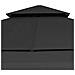 Gazebo Tetto Doppio Estendibile 3x3x2,75 m Antracite 180 g /m² - Foto miniatura 7