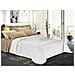 Trapuntino Copriletto Bicolor Double Face - Singolo 170x280 Cm Bianco / bianco - Foto miniatura 1