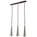 Sospensione Moderna Sospesa Nickel Satinato 3 Luci Led, Gu10 - Foto miniatura 1