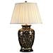 Lampada Da Tavolo 1 Luce Grande Nero, Oro, E27 - Foto miniatura 1
