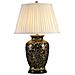 Lampada Da Tavolo 1 Luce Grande Nero, Oro, E27 - Foto miniatura 3