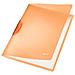 Copertina Leitz ColorClip - A4 - 210 mm Larghezza x 297 mm Lunghezza Dimensione Foglio - 30 Capacità Fogli - Fermaglio Chiusura - Polipropilene - Arancione - Foto miniatura 1