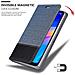 Custodia Compatibile Con Xiaomi Redmi 7 In Blu Scuro Nero - Coperchio Protettiva Con Chiusura Magnetica, Funzione Stand E Tasca Per Le Carte - Foto miniatura 7