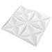Pannelli Murali 3D 48 pz 50x50 cm Bianchi Origami 12 m? - Foto miniatura 3