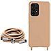 Cover Semirigida Per Samsung Galaxy A33 5g Cordino Nylon 80 Cm Rose Gold - Foto miniatura 3