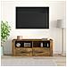 Mobile Tv Rovere Fumo 100x35x40 Cm In Legno Multistrato - Foto miniatura 3