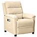 Poltrona Massaggiante Elettrica Crema In Tessuto - Foto miniatura 2