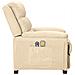 Poltrona Massaggiante Elettrica Crema In Tessuto - Foto miniatura 4