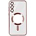 Cover Magsafe Per Samsung S24 Plus In Silicone Bordo Cromato - Foto miniatura 1