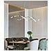 Lampadario Led A Onda Twist 28 Watt Luce Bianca Color Argento Cromato B56af - Foto miniatura 2