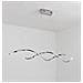 Lampadario Led A Onda Twist 28 Watt Luce Bianca Color Argento Cromato B56af - Foto miniatura 5