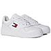 Retro Basket Sneakers Pelle Scarpe Uomo Bianco Eu 44, Em0em01395 Ybr - Foto miniatura 1