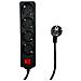 MC-GRU0045BS prolunghe e multiple 5 m 4 presa (e) AC Interno Nero - Foto miniatura 1