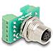 Delock Adattatore Modulo Di Trasferimento M12 A 8 Pin Femmina A-coded Per Morsettiera A 9 Pin Per Installazione - Foto miniatura 1