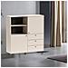 Credenza Aldo 6 Con 2 Ante E 3 Cassetti Colore Cashmere - Foto miniatura 1