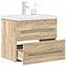 Set Mobili da Bagno 2 pz Rovere Sonoma in Legno Multistrato - Foto miniatura 2