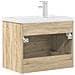 Set Mobili da Bagno 2 pz Rovere Sonoma in Legno Multistrato - Foto miniatura 6