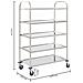 Carrello Da Cucina A 5 Livelli 107x55x147 Cm In Acciaio Inox - Foto miniatura 7
