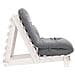 Divano Letto Futon con Materasso Bianco 70x206x11cm Legno Pino - Foto miniatura 6