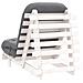 Divano Letto Futon con Materasso Bianco 70x206x11cm Legno Pino - Foto miniatura 7