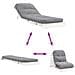 Divano Letto Futon con Materasso Bianco 70x206x11cm Legno Pino - Foto miniatura 8