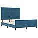 Struttura Letto Blu Scuro 140x200 cm Velluto - Foto miniatura 6