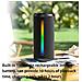 Altoparlante Bluetooth Wireless Con Luce Rgb Nera - Foto miniatura 5