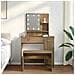 Set Toeletta con LED Rovere Artigianale in Legno Multistrato - Foto miniatura 3