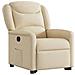 Poltrona Alzapersona Reclinabile Crema in Tessuto - Foto miniatura 4
