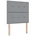 Letto a molle con materasso Grigio chiaro 120 x 200 cm Tessuto - Foto miniatura 1