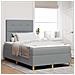 Letto a molle con materasso Grigio chiaro 120 x 200 cm Tessuto - Foto miniatura 2