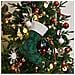 Calza Di Natale Verde Renna - Decorazione Festiva Ricamata In Peluche - Foto miniatura 4
