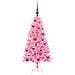 Albero di Natale con 150 LED con supporto Rosa 120 cm PVC - Foto miniatura 4