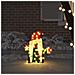 Gnomone Illuminato Bianco caldo 71 x 64 cm Tessuto di Lamè - Foto miniatura 3