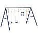 Set Gioco da Esterno con Altalene Trapezio e Scala - Foto miniatura 5