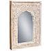 Specchio In Legno E Vetro Bianco 60x6x87 - Foto miniatura 1