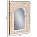 Specchio In Legno E Vetro Bianco 60x6x87 - Foto miniatura 4