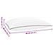 Cuscino Shread Bianco 80 x 40 x 14,5 cm Schiuma Memory - Foto miniatura 7