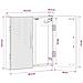 Armadio per Dartboard HAARLEM Rovere Fumo 52,5 x 10,5 x 53,5 cm - Foto miniatura 9