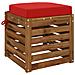 Cuscino per sedile a 1 pezzo SOEST 100% Poliestere Rosso - Foto miniatura 2