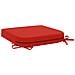 Cuscino per sedile a 1 pezzo SOEST 100% Poliestere Rosso - Foto miniatura 4