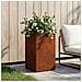 Vaso da giardino Ruggine 30 x 30 x 40 cm Acciaio Corten - Foto miniatura 2