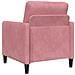 Set di Divani con Storage 2 pz Rosa Poliestere - Foto miniatura 3