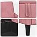 Set di Divani con Storage 2 pz Rosa Poliestere - Foto miniatura 8