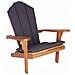 Sedia Adirondack da giardino Naturale Legno di teak solido - Foto miniatura 1