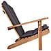 Sedia Adirondack da giardino Naturale Legno di teak solido - Foto miniatura 4