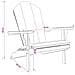 Sedia Adirondack da giardino Naturale Legno di teak solido - Foto miniatura 7