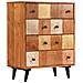 Cassettiera 60x30x75 cm in Legno Massello d'Acacia - Foto miniatura 1