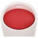 Sgabello Con Contenitore Bianco E Rosso Vino Similpelle - Foto miniatura 5