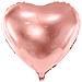 Partydeco - Palloncino Alluminio Cuore Oro Rosa Metallizzato - Foto miniatura 1